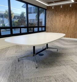 Herman Miller Eames Segmented White Laminate Conference Table 94 x 48