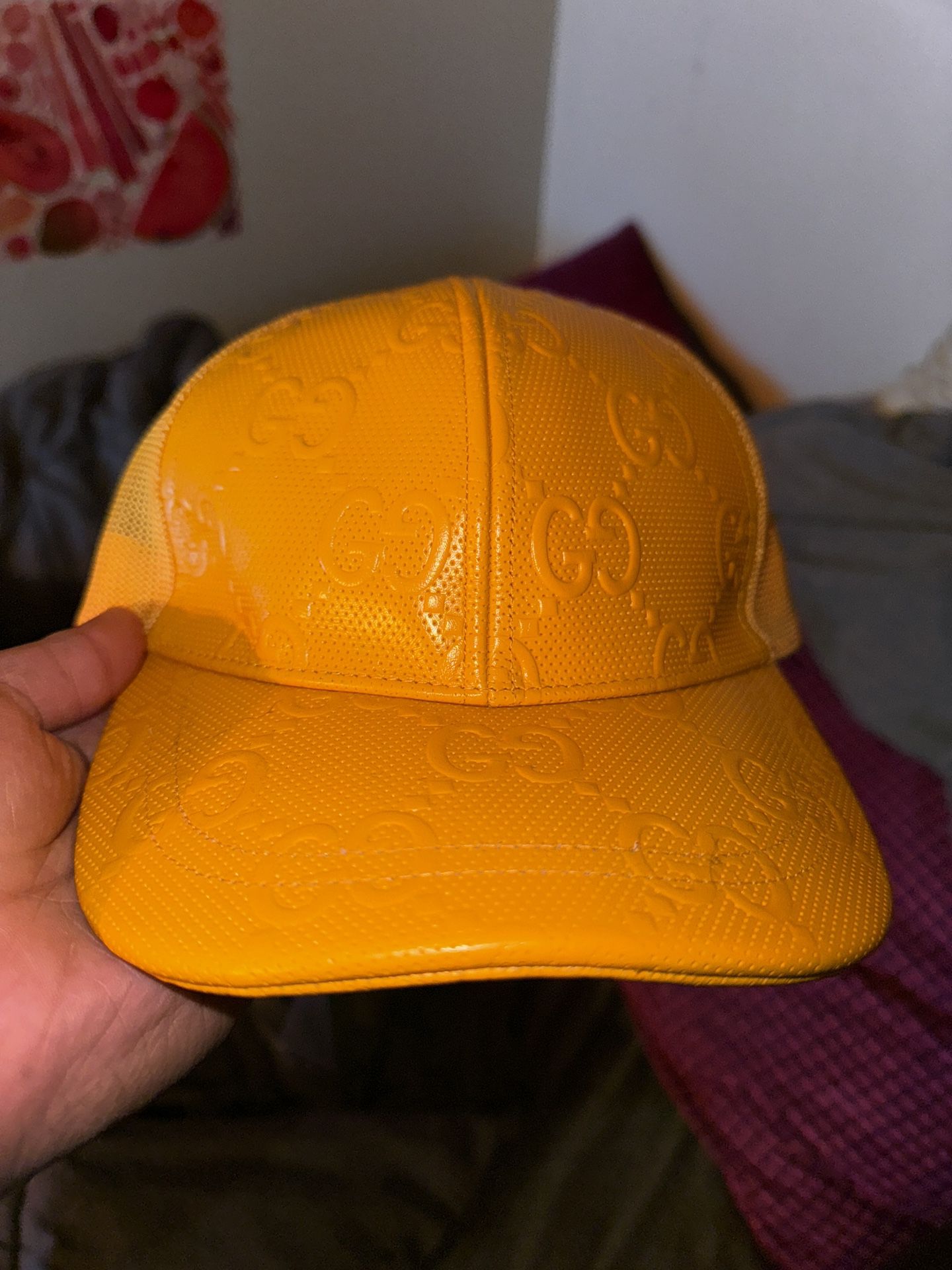 Yellow Gucci Hat 