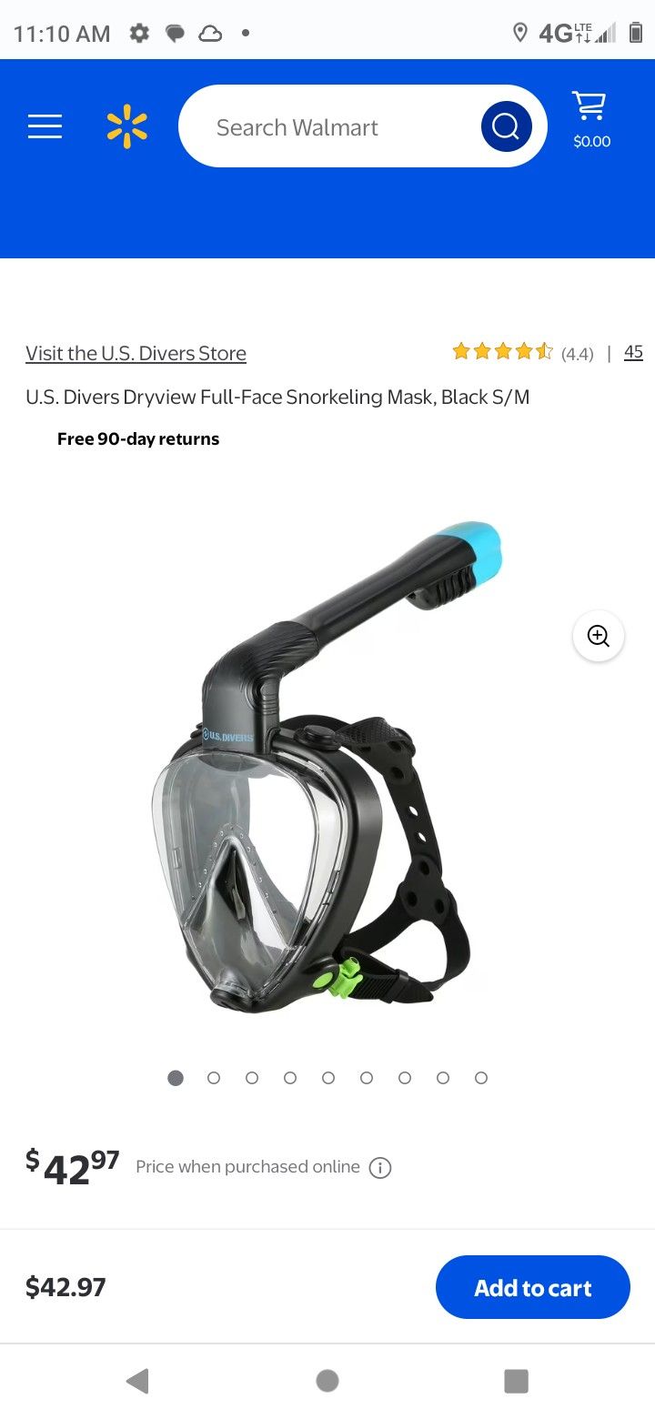 U.S. Divers Snorkel Mask