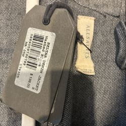 Allsaints Beltar Denim Jacket Washed Black