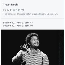 Trevor Noah - 2 Tickets 