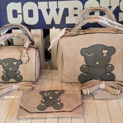 3 Piece Bear Bag Set
