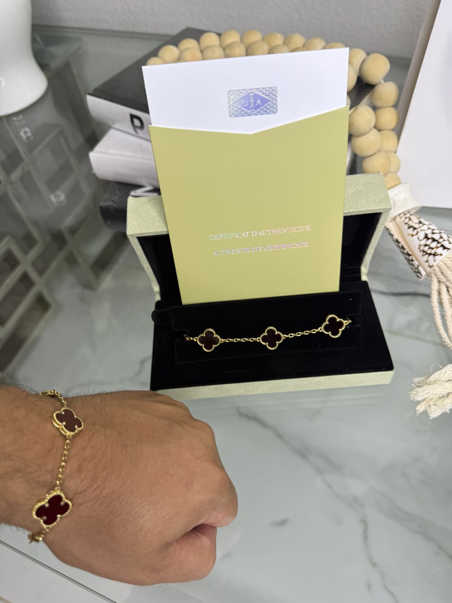 V C & A Red bracelet