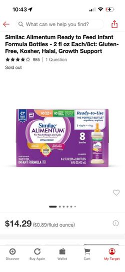 Similac alimentum infant formula