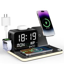 7-in-1 Wireless Charging Station: Charger Stand for Multiple Devices for Apple 