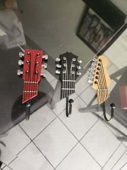 Guitar wall hooks