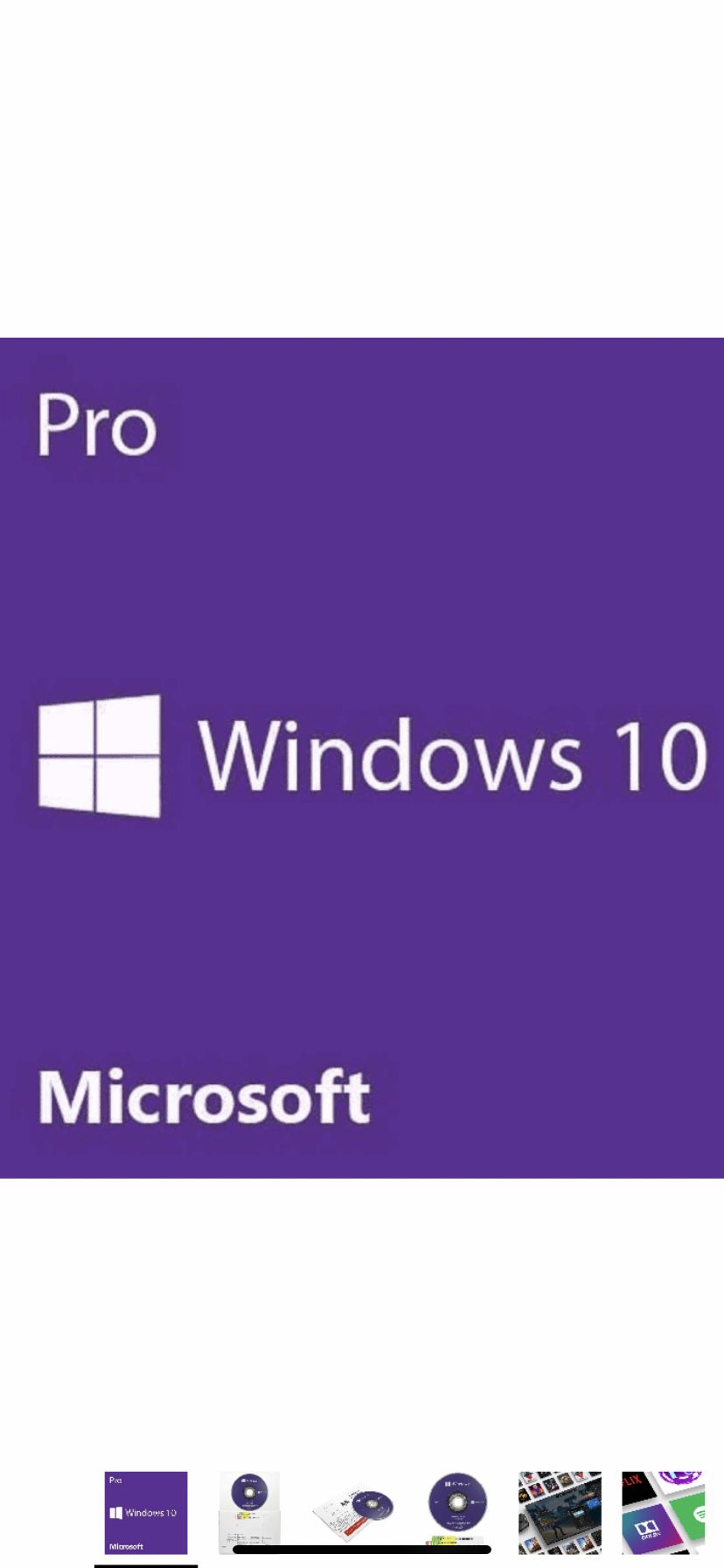 Microsoft Windows 10 Pro 64-BIT Operating System DVD (OEM) Licensed and Sealed