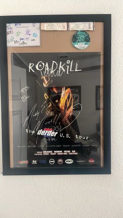 DerDer US tour poster signed by Marty Marshall OG