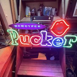 Dekuyper Pucker Neon Bar Light