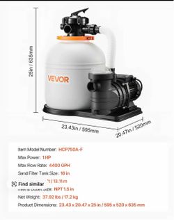 Vevor pool pump