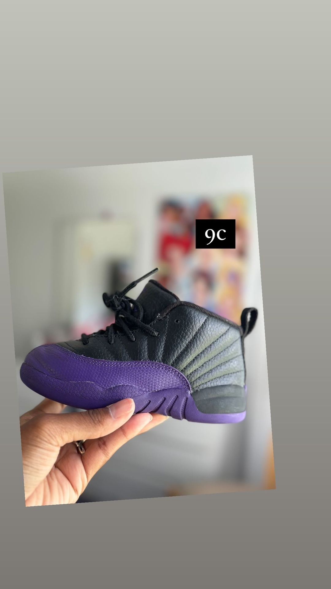 Purple & Black Jordan 12’s