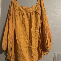 Yellow Dresse Blouse 
