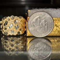 Gold Nugget Ring 
