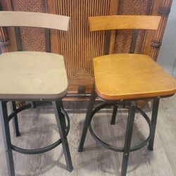 2 Swivel Barstools For Sale