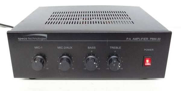Speco PBM30 30W RMS (PA) Public Address Amplifier