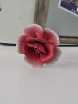 Small Metal Rose Figurine 