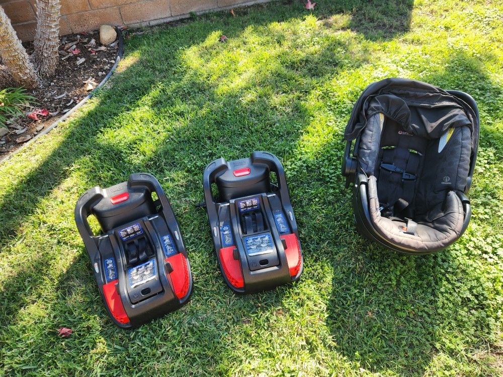 Britax B-Safe 35 Infant Toddler Car Seat With 2 Bases