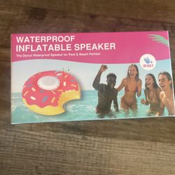 Portable Inflatable Speaker Donut Shaped New