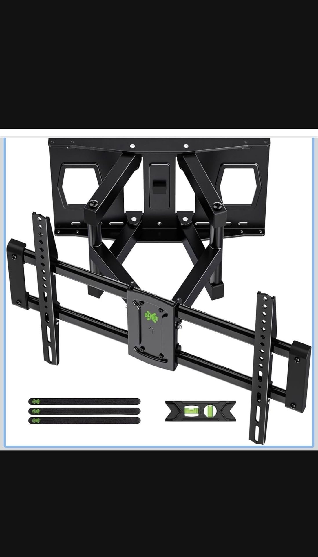New Full Motion Mount, USX MOUNT UL Listed TV Wall Mount for Most 42-84 inch TVs, Holds up to 120lbs, Max VESA 600x400mm, Swivel TV Bracket with Dual