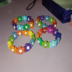 Kandi Flower Cuffs