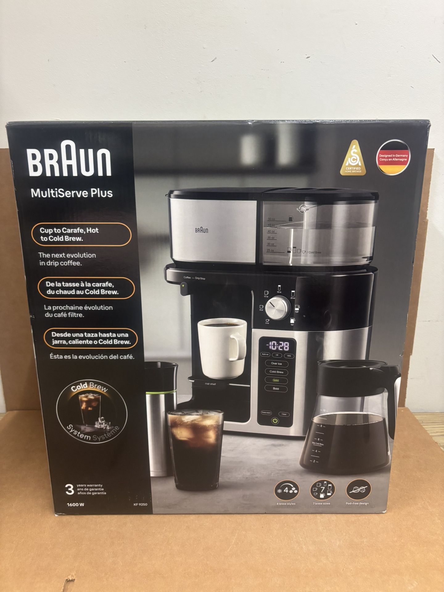 New 10-Cup Drip Coffee Maker with Cold Brew