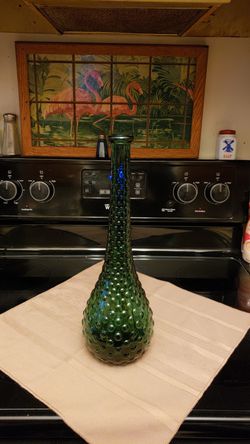 Vintage Art Glass Bottle Vase