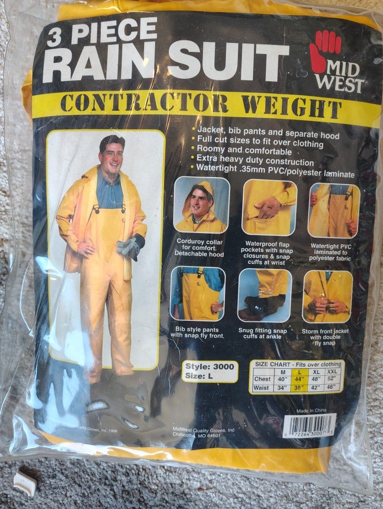 Contractor Weight Suit Size Large