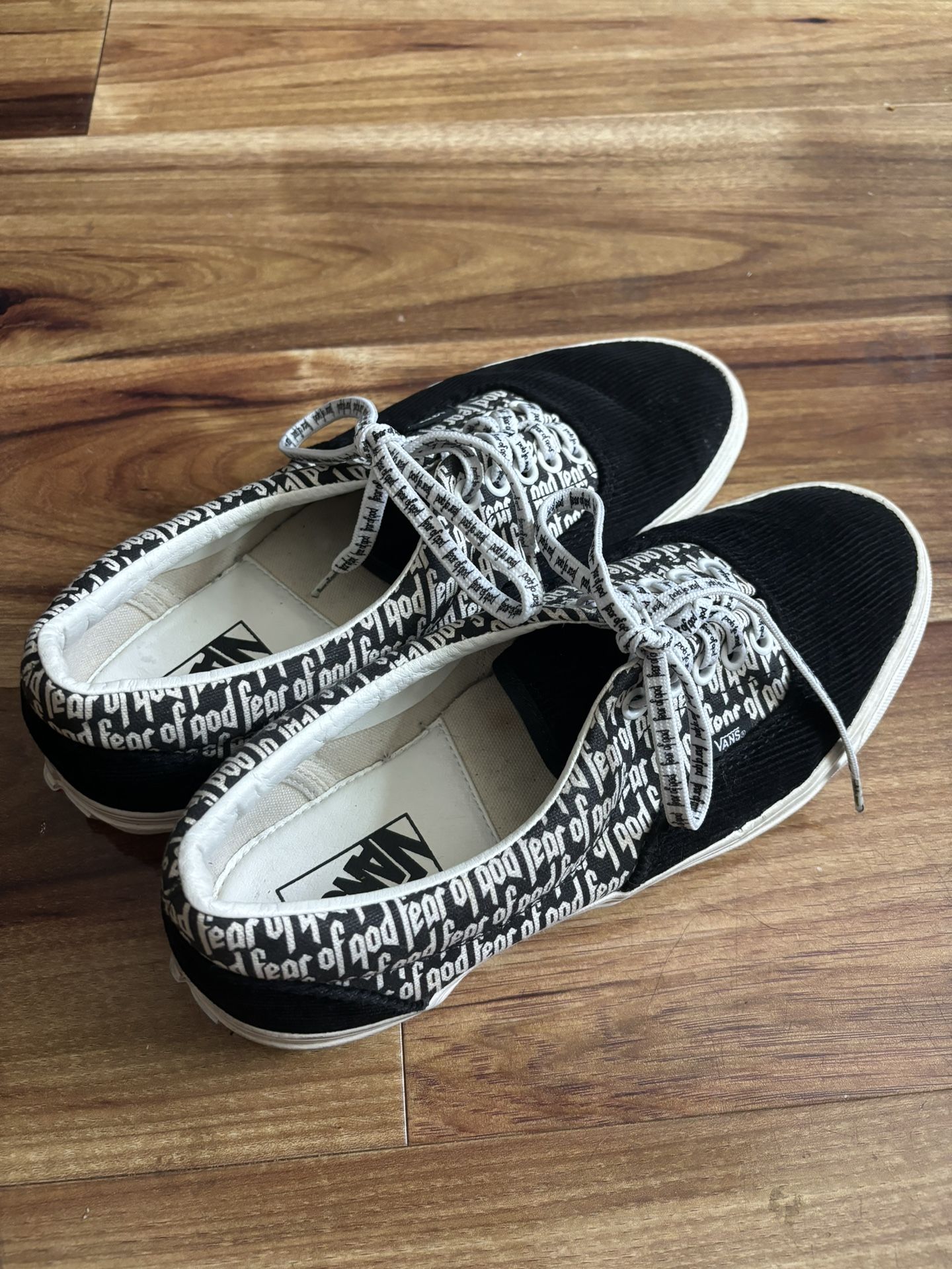 Fear Of God Vans (not authentic) Size 10 Mens