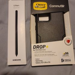 Galaxy S 21 Ultra Otter Box Case And S Pen Like New  $65