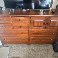 Real Wood Dresser + Mirror