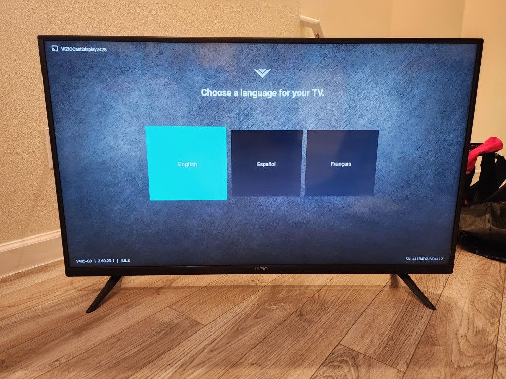 Vizio 40' 4k smart tv