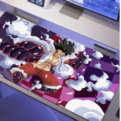 XXL mouse pad featuring Luffy Gear 4 from One Piece. 4 sets of mouse pads brand new with boxes Each cost $20 All 4 $80
