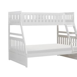 Bunk Bed Full/Twin White With Mattress 👌🔥🥳