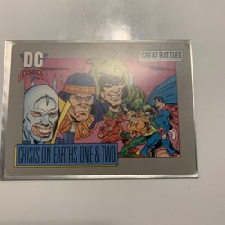 Crisis On Earth One And Two Great Battles Trading Card 1992
