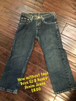 New Denim Boys Jeans Sz 8 Husky
