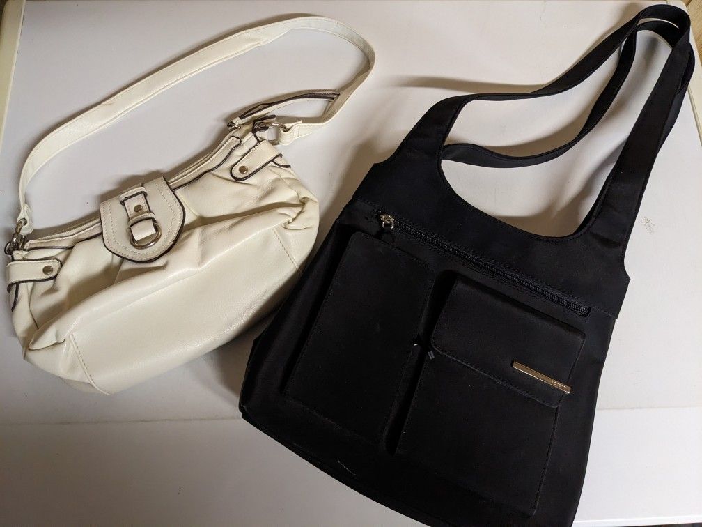 Black And White Shoulder Bags
