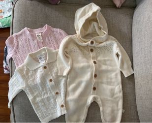 Baby Girl Knit Clothes - 3 Months