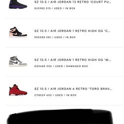 Selling Jordan’s 