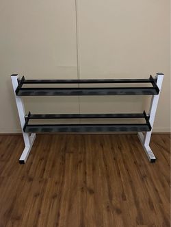 2 Tier Solid Steel Dumbbell Weight Rack…. Home Gym Fitness…. $100 Price is Firm!!!