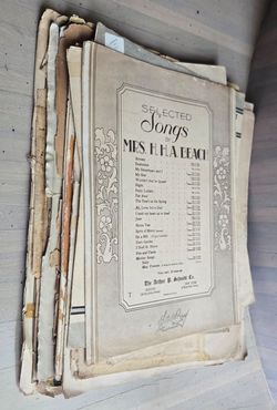 Lot of vintage SHEET MUSIC 1900s - 1930s