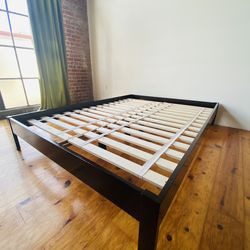 West Elm Queen platform bed frame ( deliver )