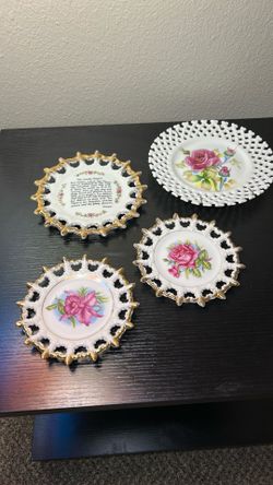 Antique Glassware (gold highlights)