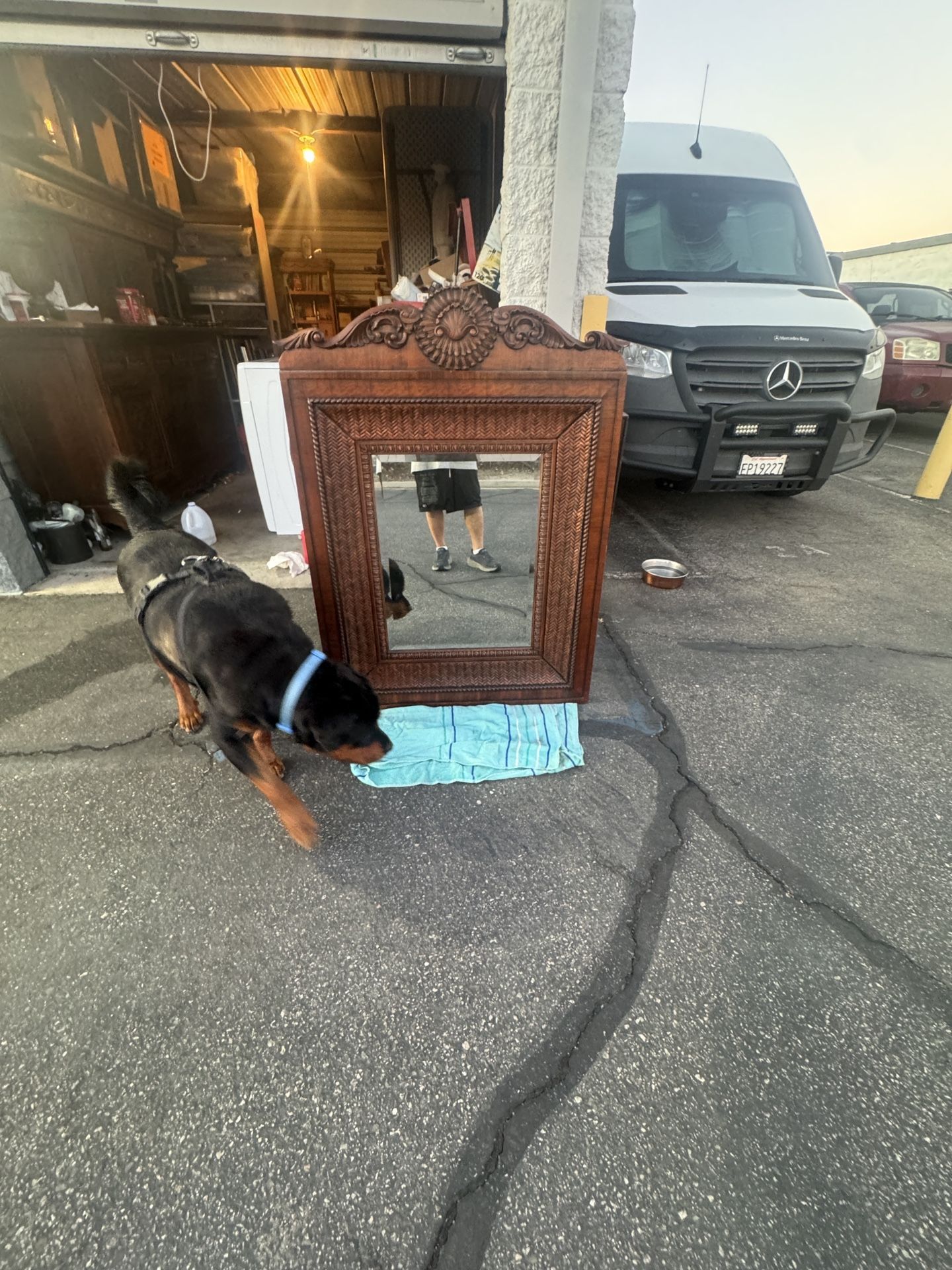 Old Mirro Beautiful Woodwork