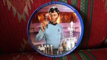 Star Trek plates Leonard McCoy