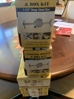 Ceiling Fan Support Box With Brace Kit