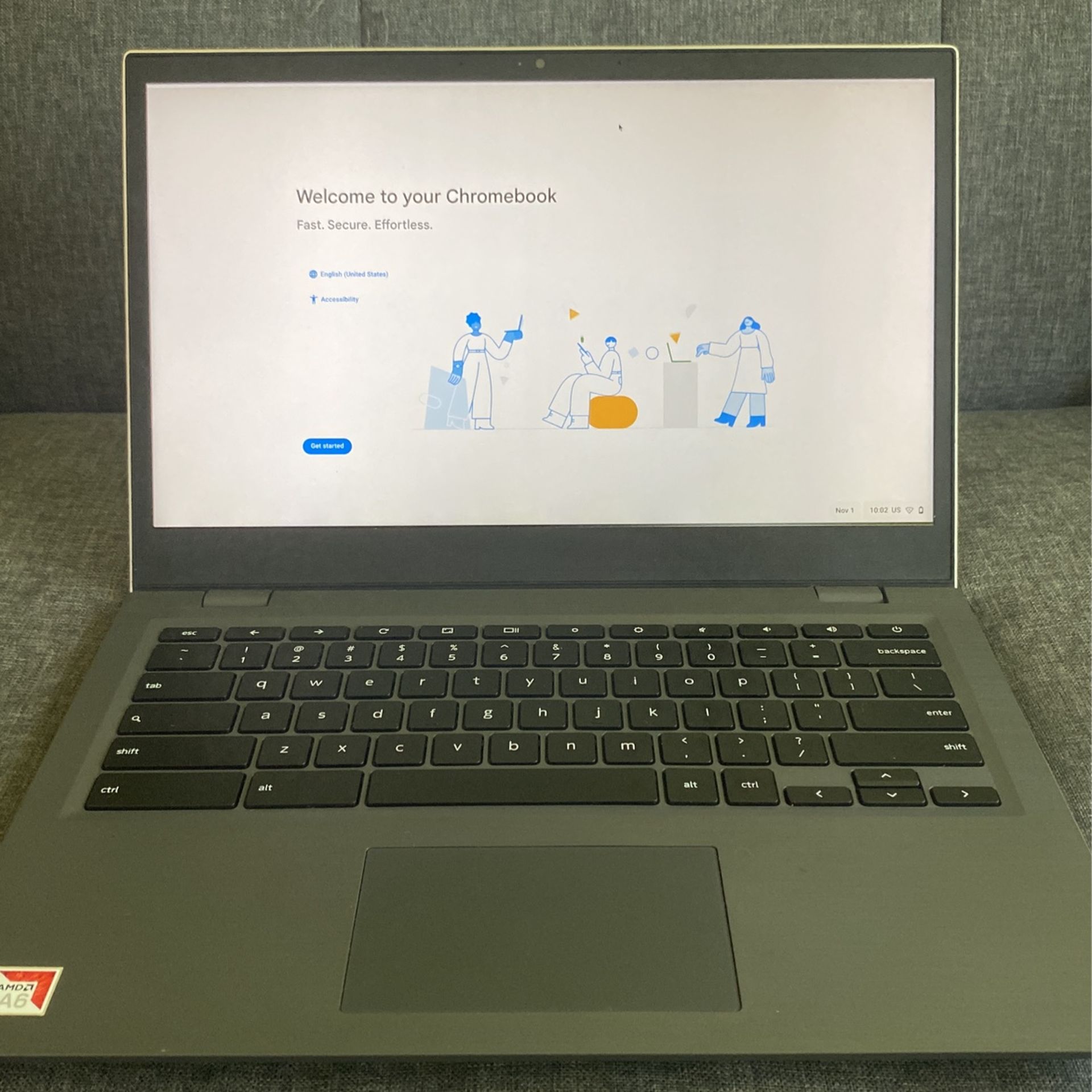 Lenovo 81WX0000UX 14" TouchScreen Chromebook AMD A6 Series 4GB RAM 32GB
