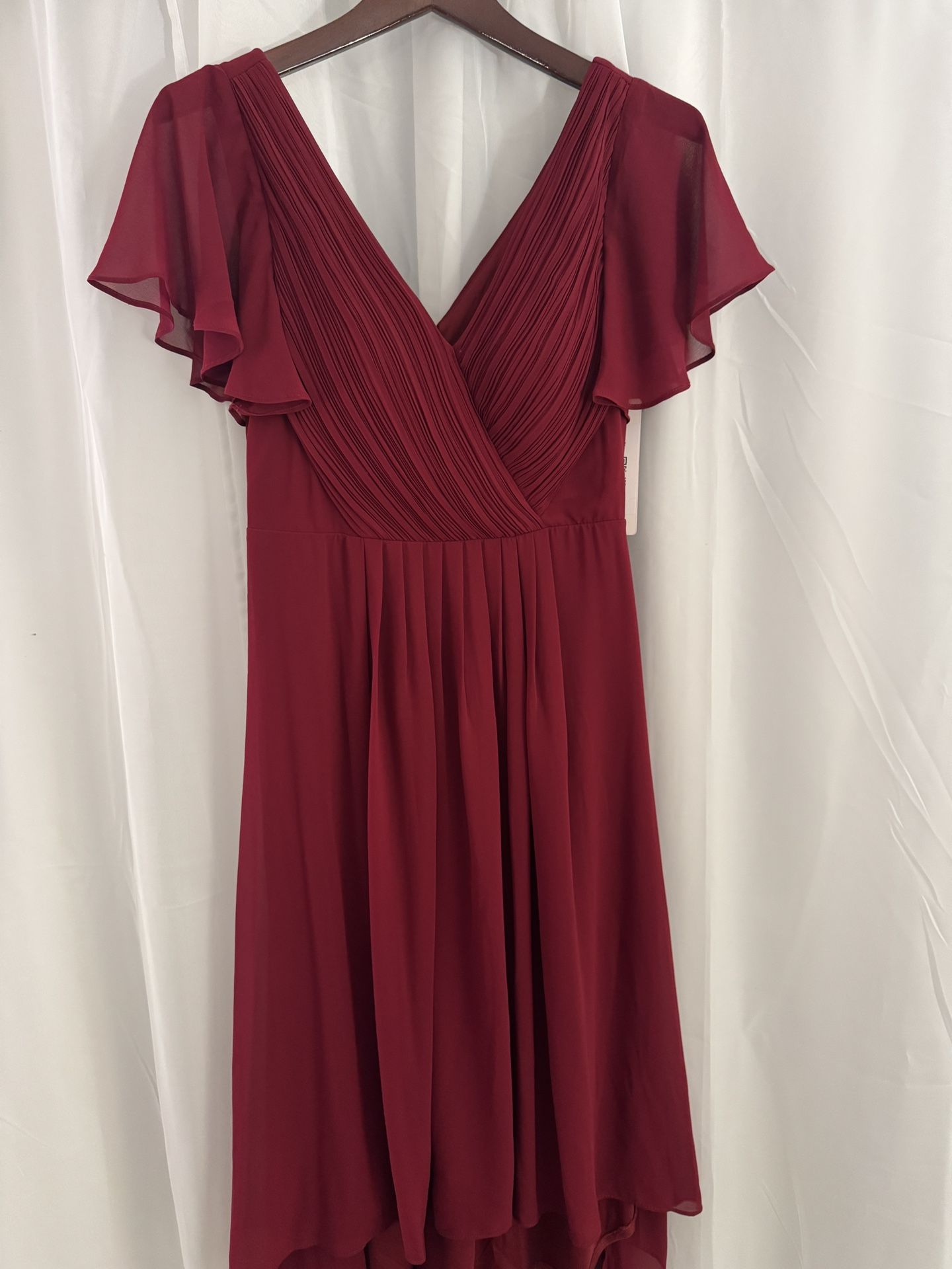 Burgundy Formal Midi Dress NWT Size M