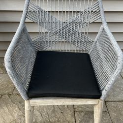 Five piece conversation set.  Includes 4 chairs and 1 end table  