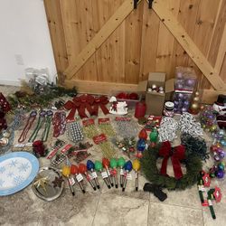 Huge Lot Of Christmas Decorations 