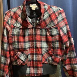 Paris Blues Classic Red/Gray/Black Plaid Jacket